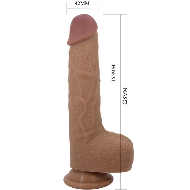 Pretty Love Tommy Realistic Dildo Vibrator 22.5 Cm | Niks.fi verkkokauppa