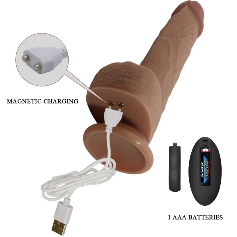Pretty Love Tommy Realistic Dildo Vibrator 22.5 Cm | Niks.fi verkkokauppa