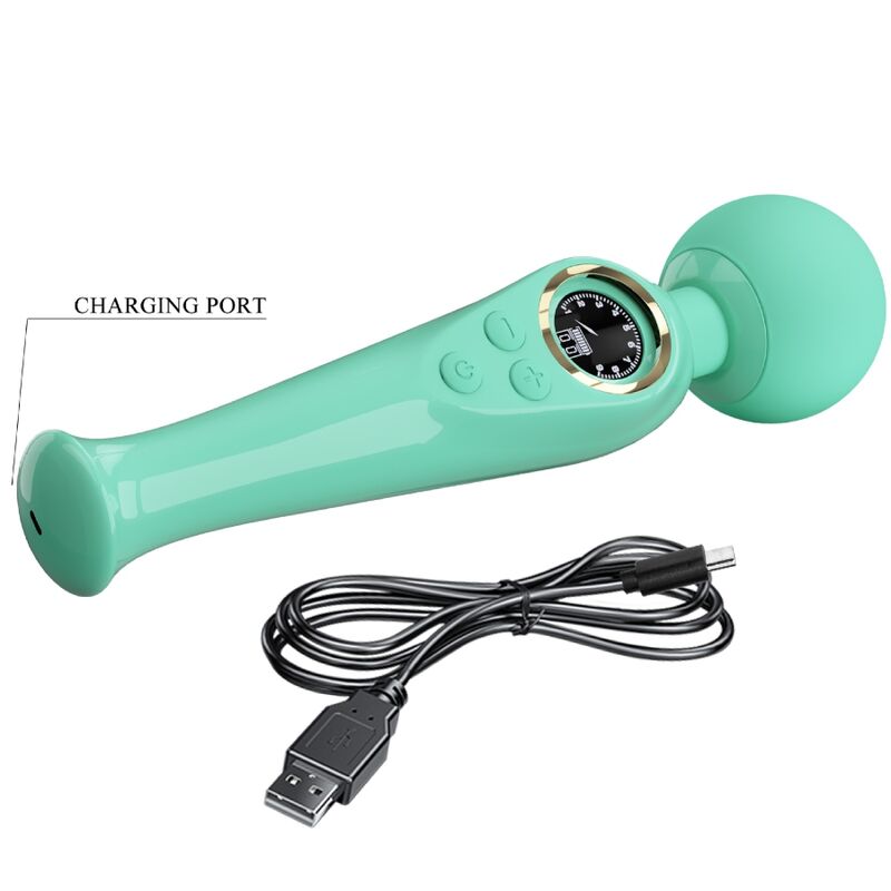 Pretty Love Skyler Green Wand Vibrator | Niks.fi verkkokauppa