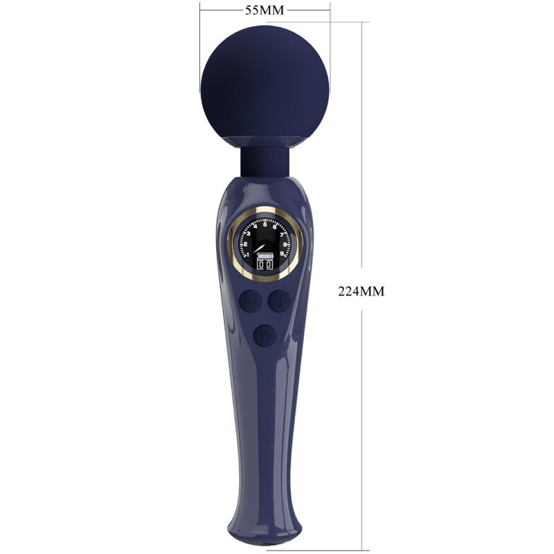 Pretty Love Skyler Vibrator Wand Blue | Niks.fi verkkokauppa
