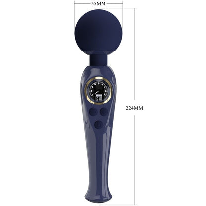 Pretty Love Skyler Vibrator Wand Blue | Niks.fi verkkokauppa