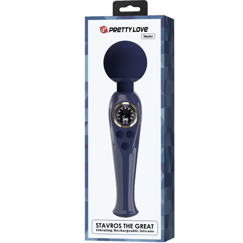 Pretty Love Skyler Vibrator Wand Blue | Niks.fi verkkokauppa