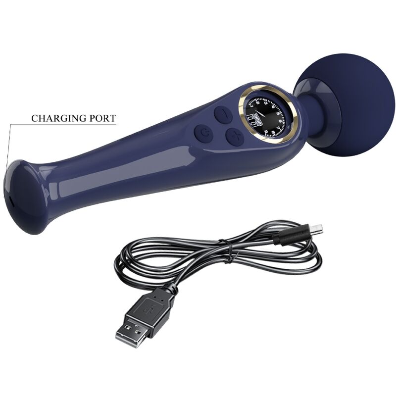Pretty Love Skyler Vibrator Wand Blue | Niks.fi verkkokauppa