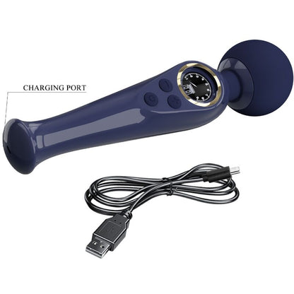 Pretty Love Skyler Vibrator Wand Blue | Niks.fi verkkokauppa