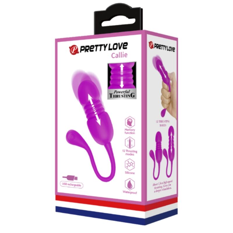 Pretty Love Callie Purple Rechargeable Vibrating Egg | Niks.fi verkkokauppa