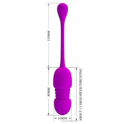 Pretty Love Callie Purple Rechargeable Vibrating Egg | Niks.fi verkkokauppa
