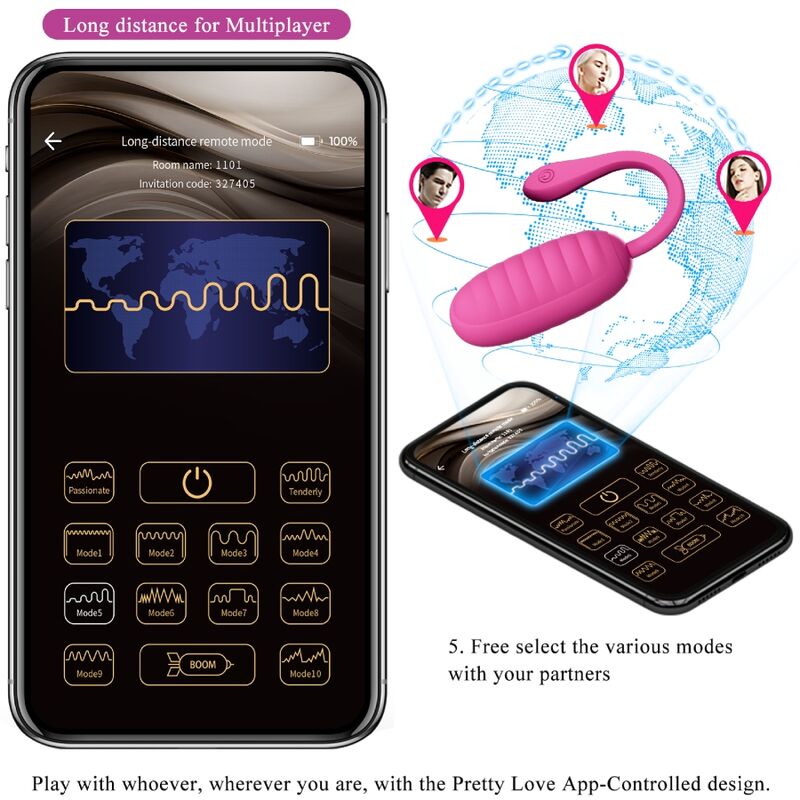 Pretty Love Catalina Pink Rechargeable Vibrating Egg | Niks.fi verkkokauppa