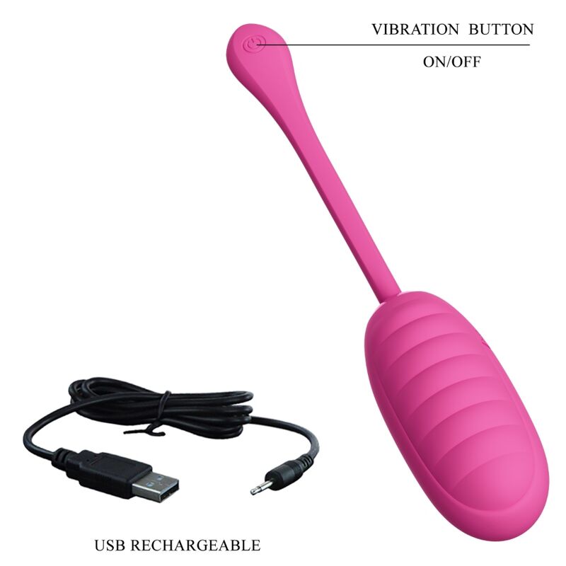 Pretty Love Catalina Pink Rechargeable Vibrating Egg | Niks.fi verkkokauppa