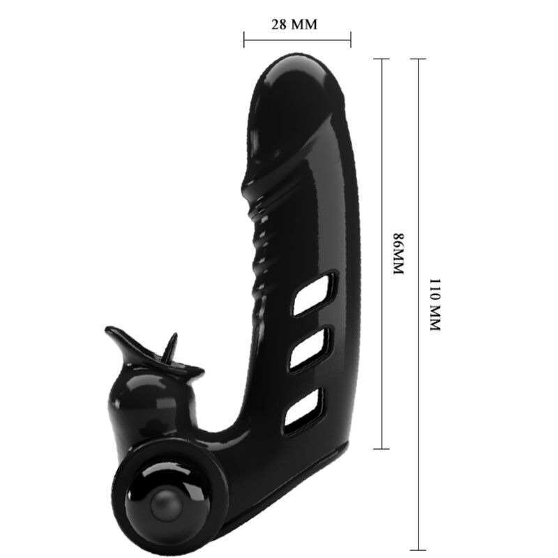 Pretty Love Corbin Black Vibrator Finger Cover | Niks.fi verkkokauppa