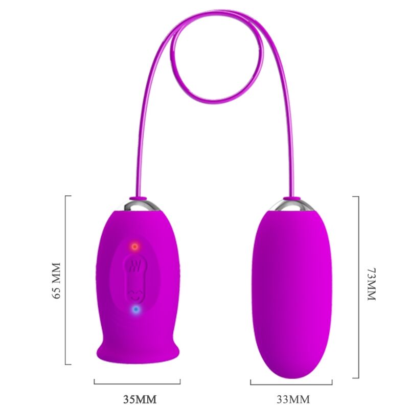 Pretty Love Daisy Dual Egg Rechargeable Vibrator Purple | Niks.fi verkkokauppa