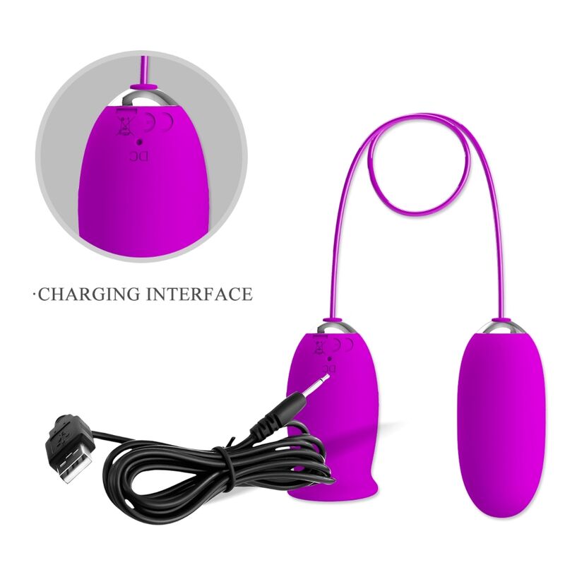 Pretty Love Daisy Dual Egg Rechargeable Vibrator Purple | Niks.fi verkkokauppa