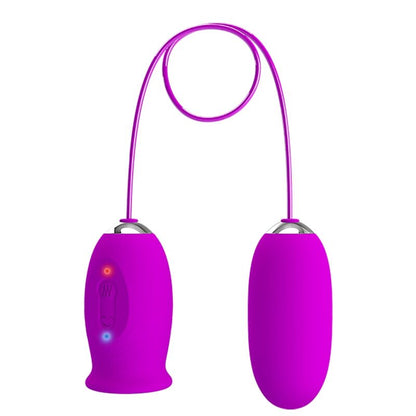 Pretty Love Daisy Dual Egg Rechargeable Vibrator Purple | Niks.fi verkkokauppa
