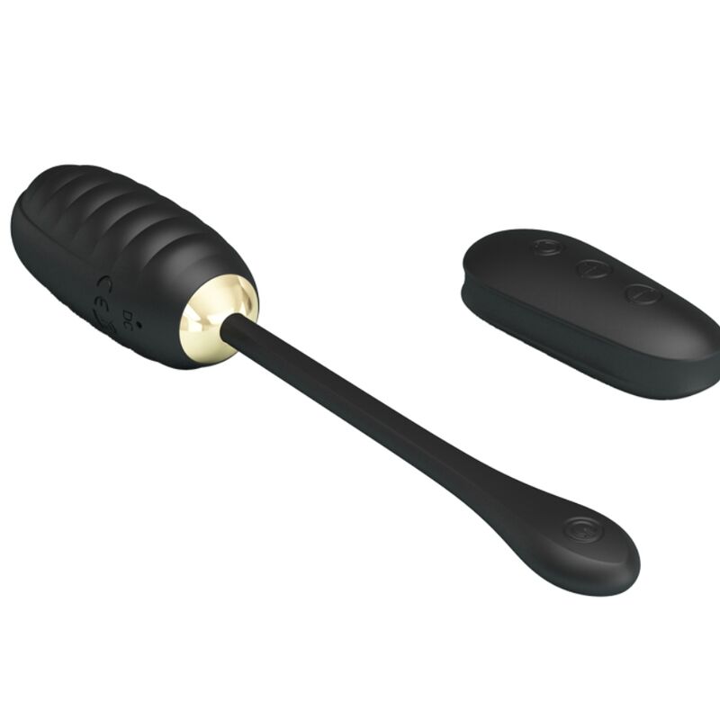Pretty Love Doreen Luxury Rechargeable Vibrating Egg Black | Niks.fi verkkokauppa