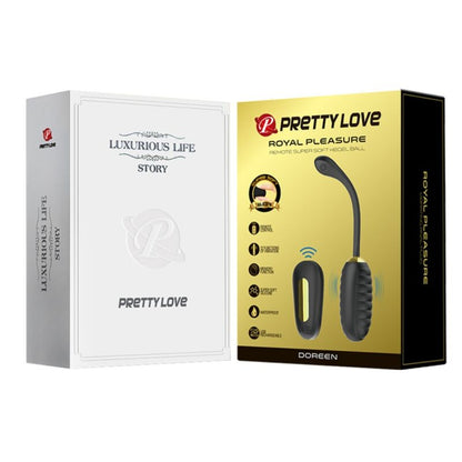 Pretty Love Doreen Luxury Rechargeable Vibrating Egg Black | Niks.fi verkkokauppa
