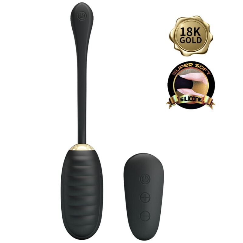 Pretty Love Doreen Luxury Rechargeable Vibrating Egg Black | Niks.fi verkkokauppa