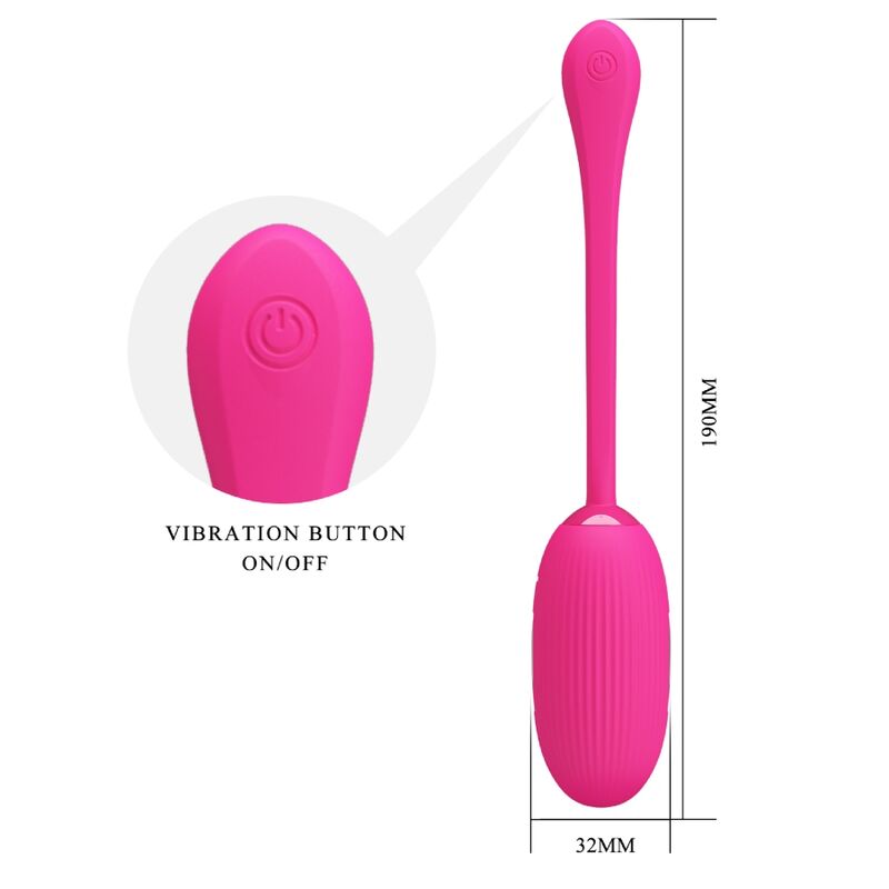 Pretty Love Doreen Rechargeable Vibrating Egg Magenta | Niks.fi verkkokauppa