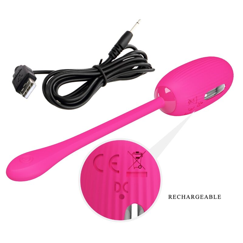 Pretty Love Doreen Rechargeable Vibrating Egg Magenta | Niks.fi verkkokauppa