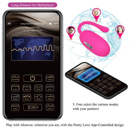 Pretty Love Doreen Rechargeable Vibrating Egg Magenta | Niks.fi verkkokauppa