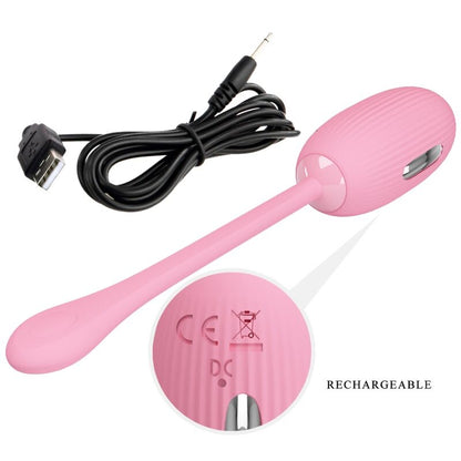 Pretty Love Doreen Pink Rechargeable Vibrating Egg | Niks.fi verkkokauppa