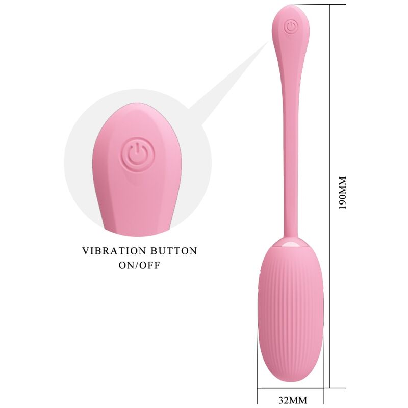 Pretty Love Doreen Pink Rechargeable Vibrating Egg | Niks.fi verkkokauppa