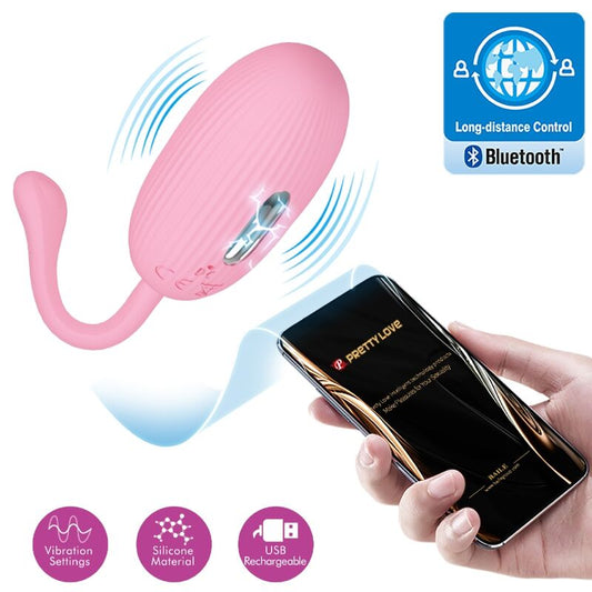 Pretty Love Doreen Pink Rechargeable Vibrating Egg | Niks.fi verkkokauppa