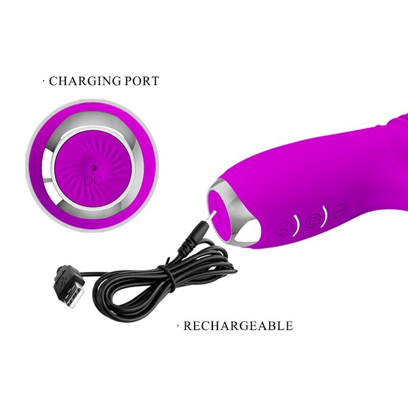 Pretty Lovedorothy Purple Rechargeable Rabbit Vibrator | Niks.fi verkkokauppa
