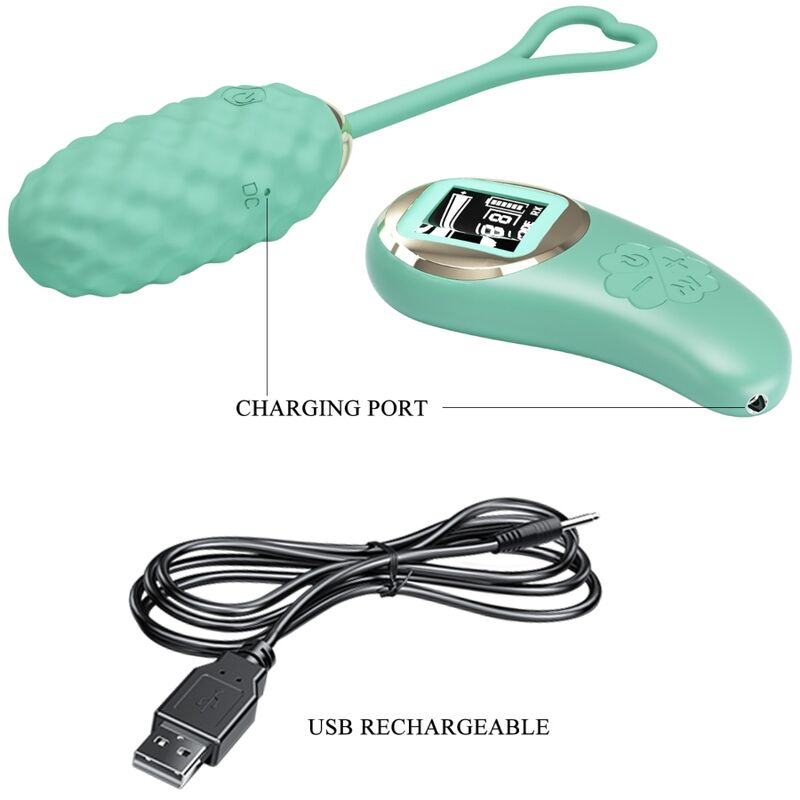 Pretty Love Vivian Green Remote Control Vibrating Egg | Niks.fi verkkokauppa