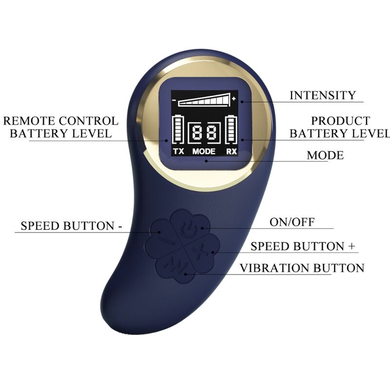 Pretty Love Vivian Blue Remote Control Vibrating Egg | Niks.fi verkkokauppa
