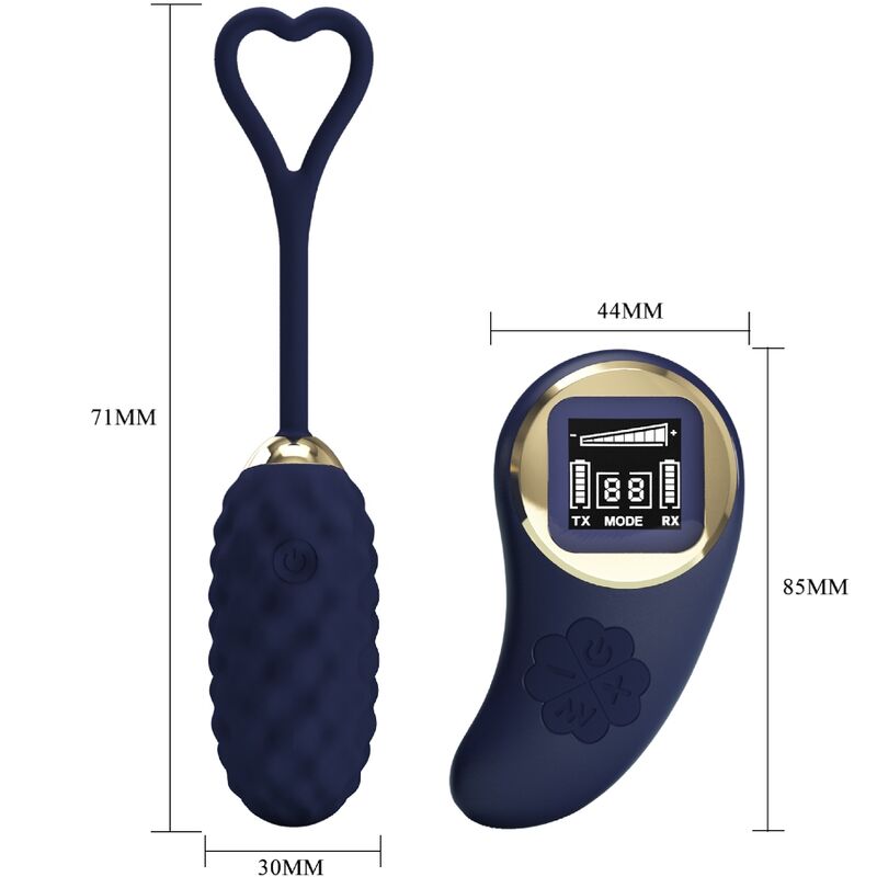 Pretty Love Vivian Blue Remote Control Vibrating Egg | Niks.fi verkkokauppa