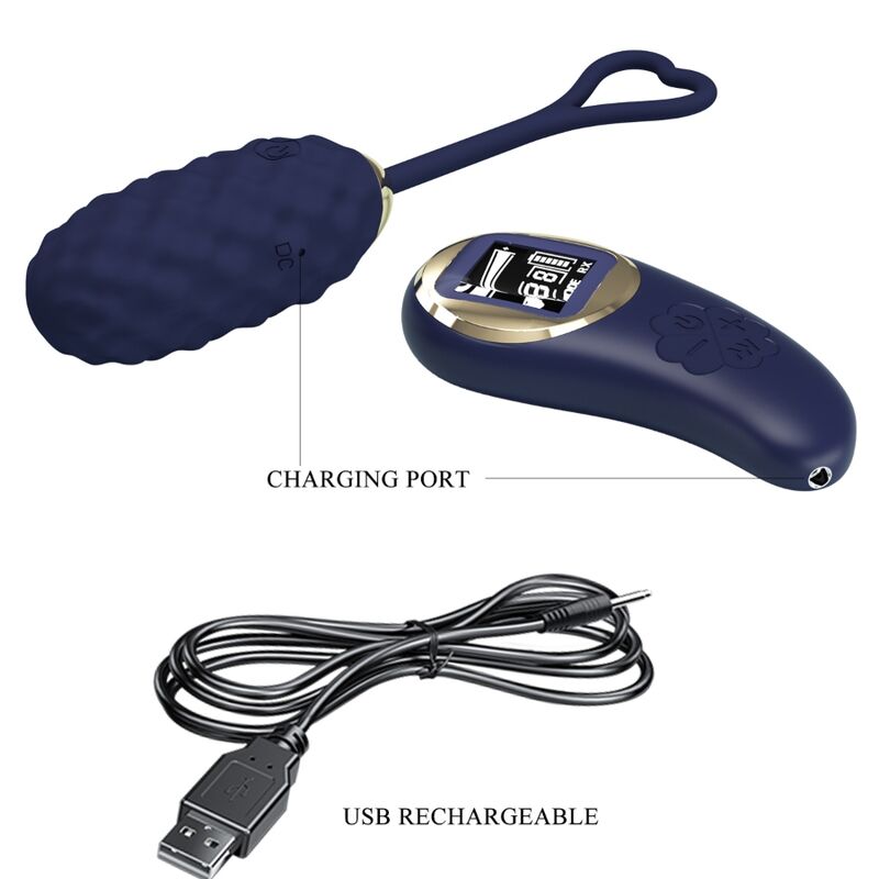 Pretty Love Vivian Blue Remote Control Vibrating Egg | Niks.fi verkkokauppa