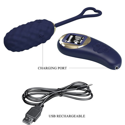 Pretty Love Vivian Blue Remote Control Vibrating Egg | Niks.fi verkkokauppa