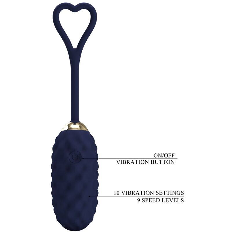 Pretty Love Vivian Blue Remote Control Vibrating Egg | Niks.fi verkkokauppa