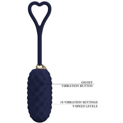 Pretty Love Vivian Blue Remote Control Vibrating Egg | Niks.fi verkkokauppa