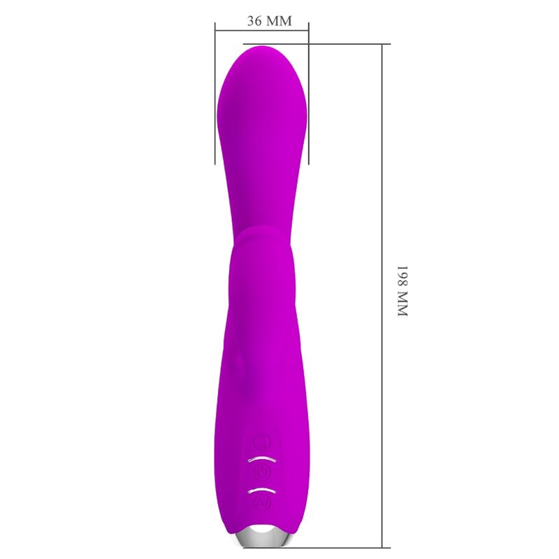 Pretty Lovegloria Rechargeable Rabbit Vibrator-Waterproof Purple | Niks.fi verkkokauppa