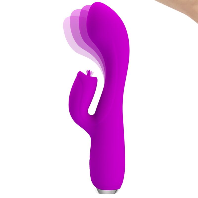 Pretty Lovegloria Rechargeable Rabbit Vibrator-Waterproof Purple | Niks.fi verkkokauppa