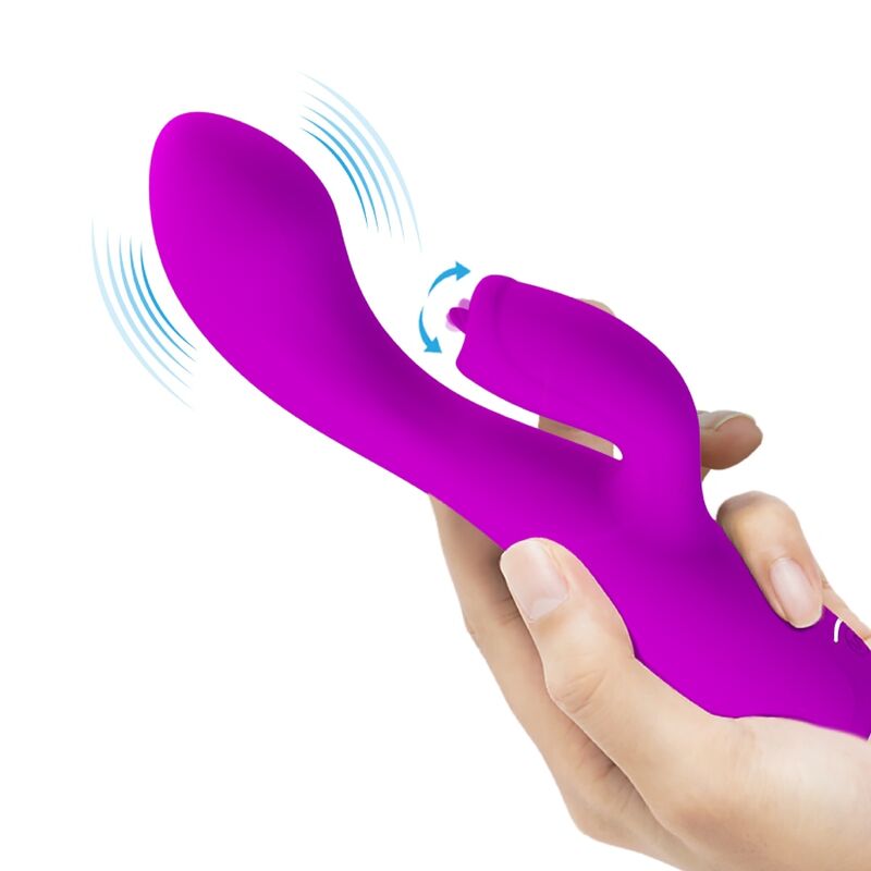 Pretty Lovegloria Rechargeable Rabbit Vibrator-Waterproof Purple | Niks.fi verkkokauppa