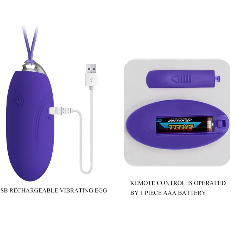 Pretty Love Jenny Youth Violating Egg Remote Control Violet | Niks.fi verkkokauppa