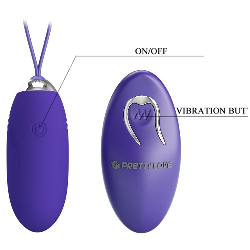 Pretty Love Jenny Youth Violating Egg Remote Control Violet | Niks.fi verkkokauppa