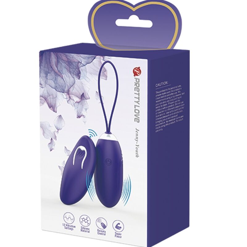 Pretty Love Jenny Youth Violating Egg Remote Control Violet | Niks.fi verkkokauppa