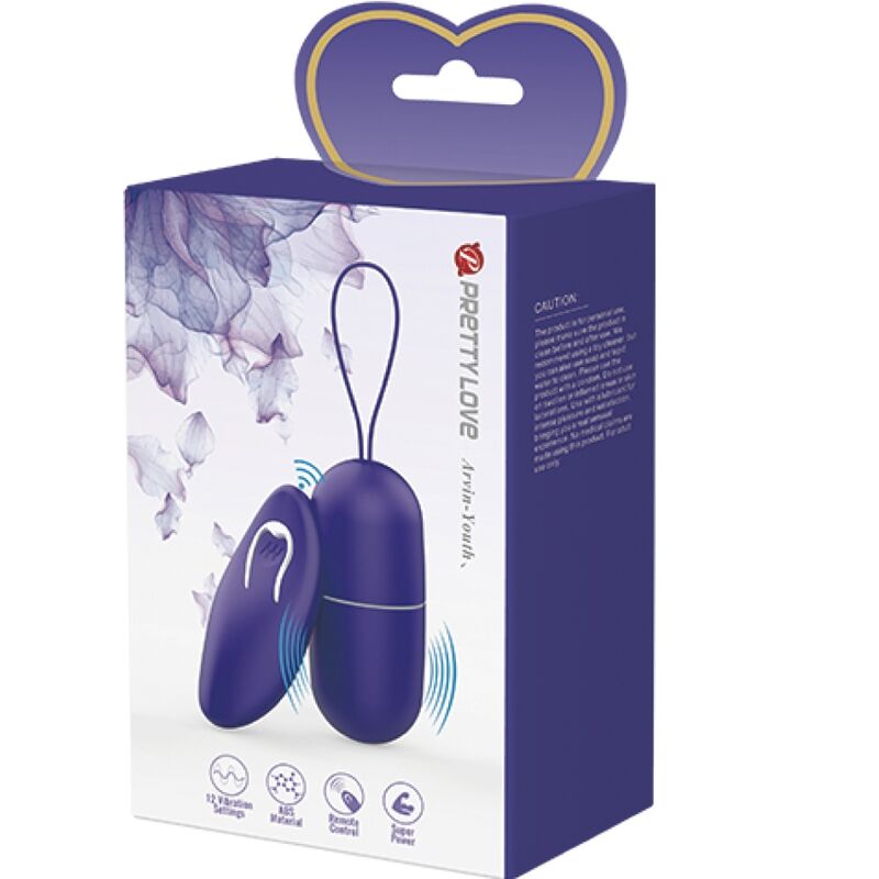 Pretty Love Arvin Youth Violating Egg Remote Control Violet | Niks.fi verkkokauppa