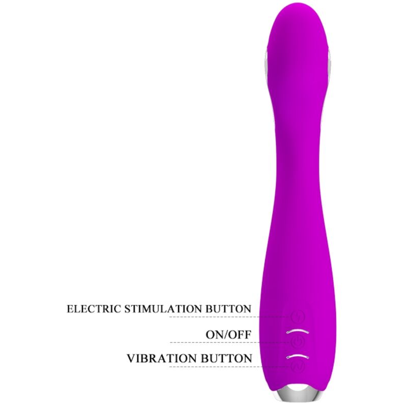 Pretty Lovehector Rechargeable Electroshock Vibrator Waterproof Purple | Niks.fi verkkokauppa
