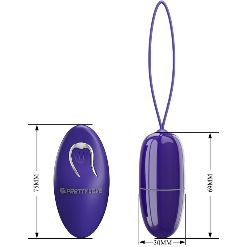Pretty Love Selkie Youth Mini Vibrating Egg Violet Remote Control | Niks.fi verkkokauppa