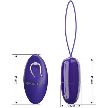 Pretty Love Selkie Youth Mini Vibrating Egg Violet Remote Control | Niks.fi verkkokauppa