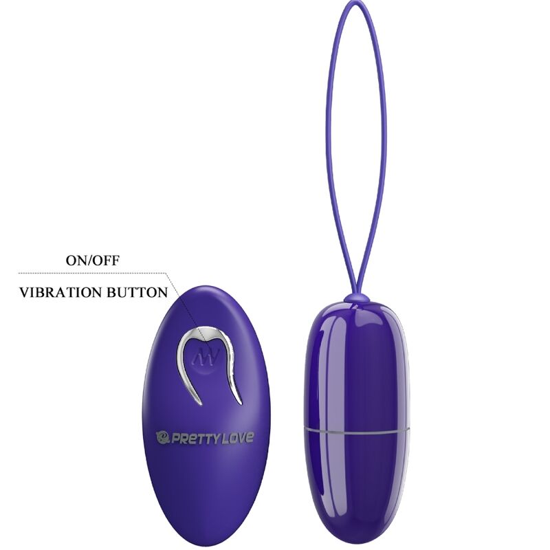 Pretty Love Selkie Youth Mini Vibrating Egg Violet Remote Control | Niks.fi verkkokauppa