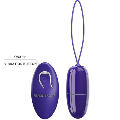 Pretty Love Selkie Youth Mini Vibrating Egg Violet Remote Control | Niks.fi verkkokauppa