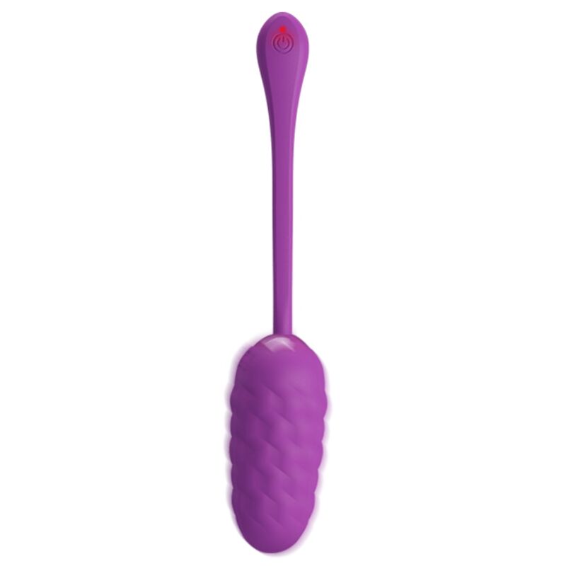 Pretty Love Vibrating Egg With Purple Rechargeable Marine Texture | Niks.fi verkkokauppa