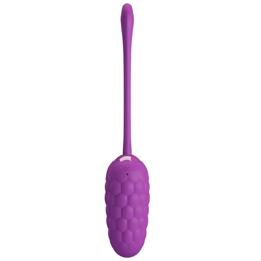 Pretty Love Vibrating Egg With Purple Rechargeable Marine Texture | Niks.fi verkkokauppa