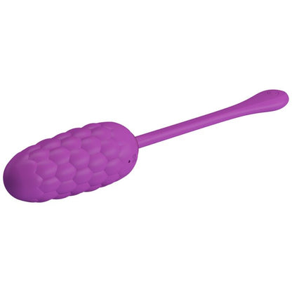 Pretty Love Vibrating Egg With Purple Rechargeable Marine Texture | Niks.fi verkkokauppa