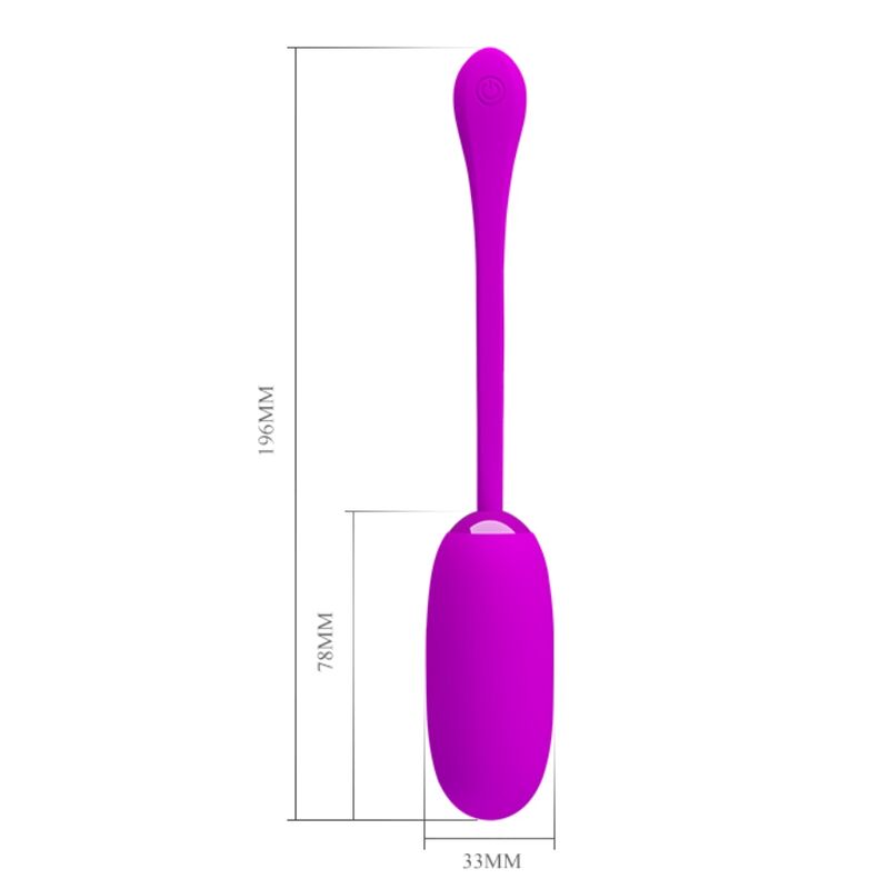 Pretty Love Julius Waterproof-Rechargeable Vibrating Egg Purple | Niks.fi verkkokauppa