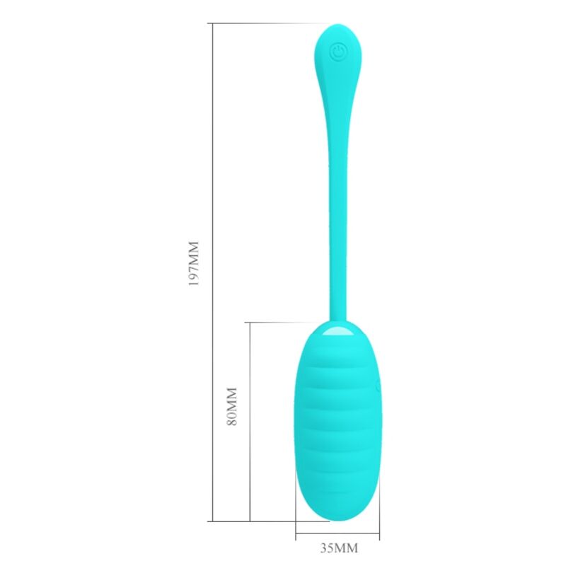 Pretty Love Kirk Light Green Rechargeable Vibrating Egg | Niks.fi verkkokauppa